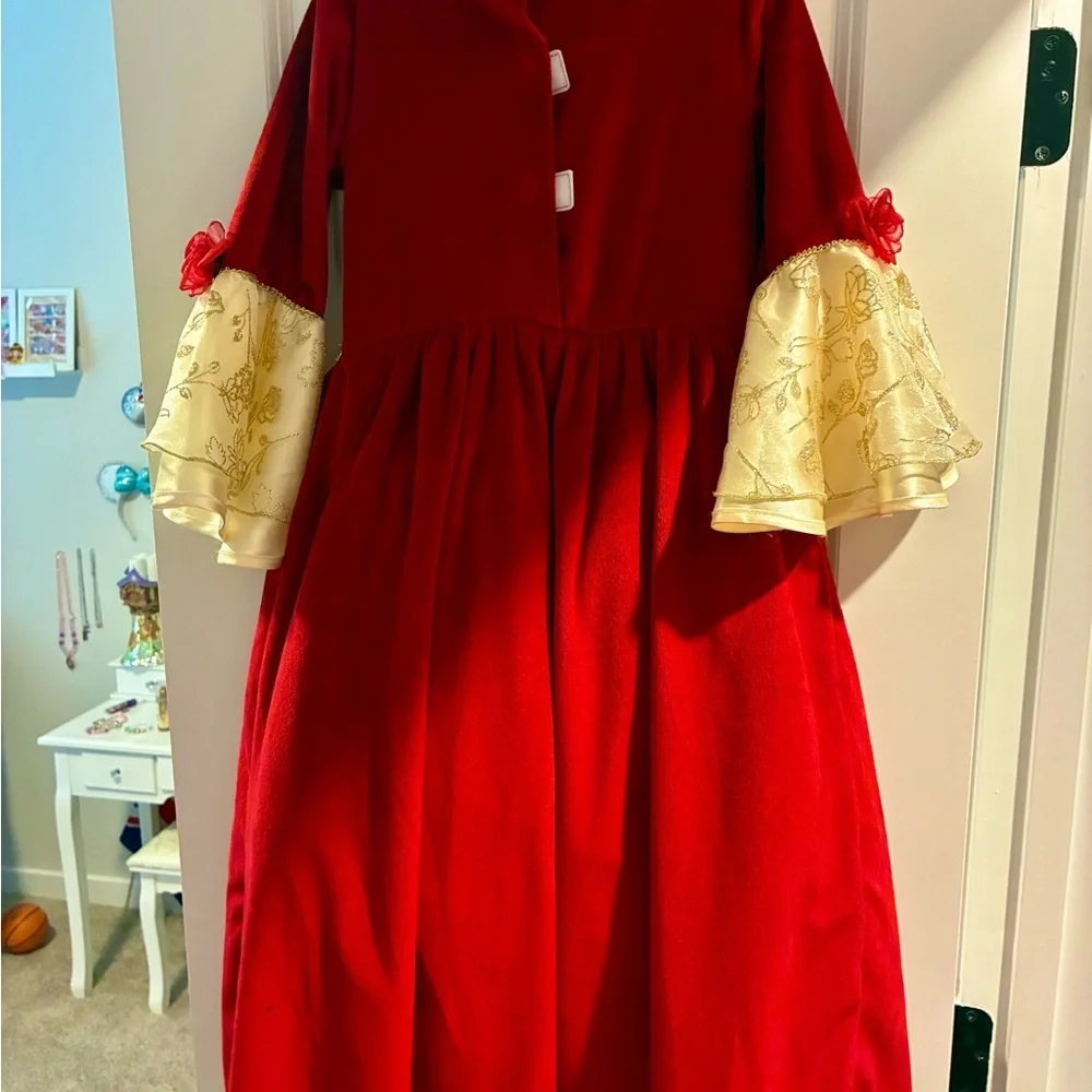 Girls Disney 5/6 year Belle Christmas Dress - Picture 4 of 4